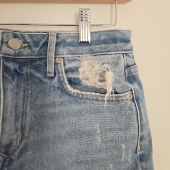 Lovers and Friends Distressed Denim Mini Skirt - Picture 6 of 9